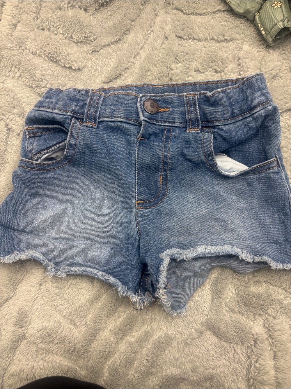Garanimals Blue Denim Frayed Hem Girls Shorts